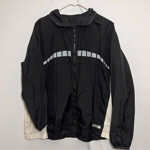 90s Nike Windbreaker Full Zip Vintage Black XL